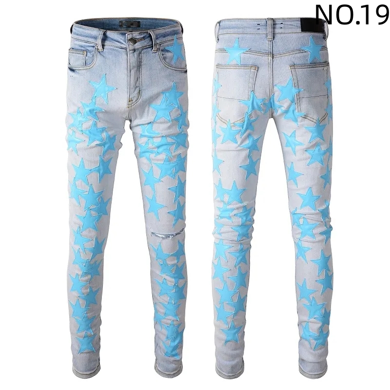 Distressed Ripped Skinny Jeans Fashion Men's Mens Motorcycle Moto Long Off Cotton Slim Feet High Street Denim Light Blue Paste Cloth Hole Size 40 Pants Hip Hop Men XM4V, No.16
Distressed Ripped Skinny Jeans Fashion Men's Mens Motorcycle Moto Long Off Cotton Slim Feet High Street Denim Light Blue Paste Cloth Hole Size 40 Pants Hip Hop Men XM4V, No.16