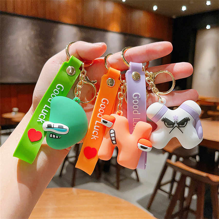 3D Letter Doll Key Ring Anime Around Figures Cute Keychain Children's Enlightenment Cartoon Bag Decorations, Mix colors/leave a message
3D Letter Doll Key Ring Anime Around Figures Cute Keychain Children's Enlightenment Cartoon Bag Decorations, Mix colors/leave a message