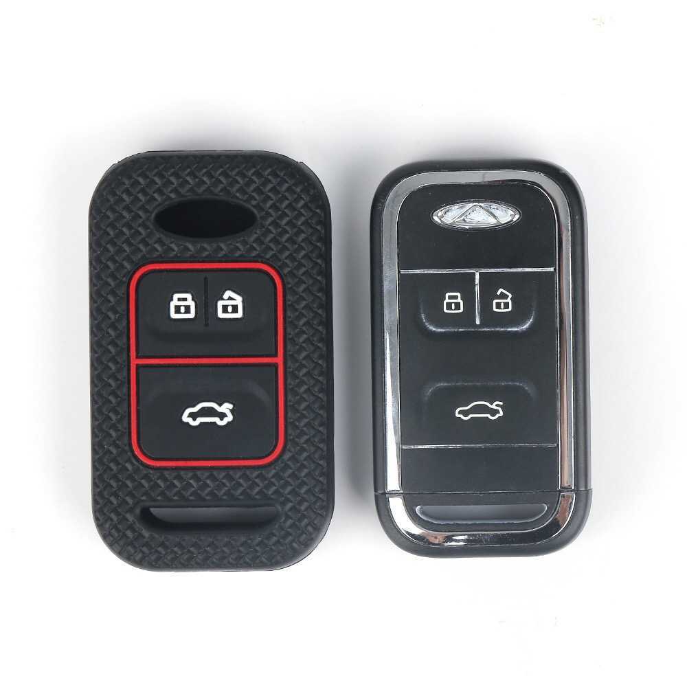 Car Key Silicone Car Key Cover for Chery Tiggo 3 5X 4 8 Glx 7 2019 2020 2023 2024 Arrizo Tiggo 8 - Protective Shell H250113