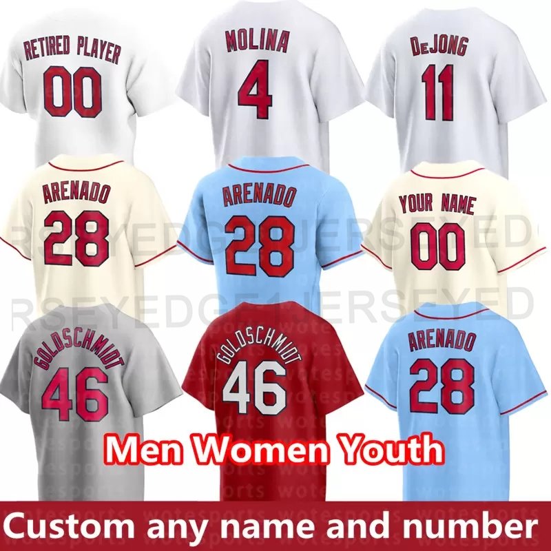 2023 Nolan Arenado Cardinal Baseball Jerseys Paul Goldschmidt Yadier Molina Ozzie Smith Albert Pujols Bader DeJong Carlson Edman Wainwright Dickerson Jersey, Women color 1
2023 Nolan Arenado Cardinal Baseball Jerseys Paul Goldschmidt Yadier Molina Ozzie Smith Albert Pujols Bader DeJong Carlson Edman Wainwright Dickerson Jersey, Women color 1