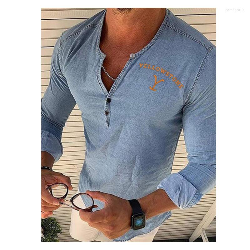 Men's Casual Shirts Printed Washed Men's Denim V Neck Hollow Out Lace Up Short Sleeve Vintage Autumn Fashion Sexy Men Tops, 807-dark gray
Men's Casual Shirts Printed Washed Men's Denim V Neck Hollow Out Lace Up Short Sleeve Vintage Autumn Fashion Sexy Men Tops, 807-dark gray