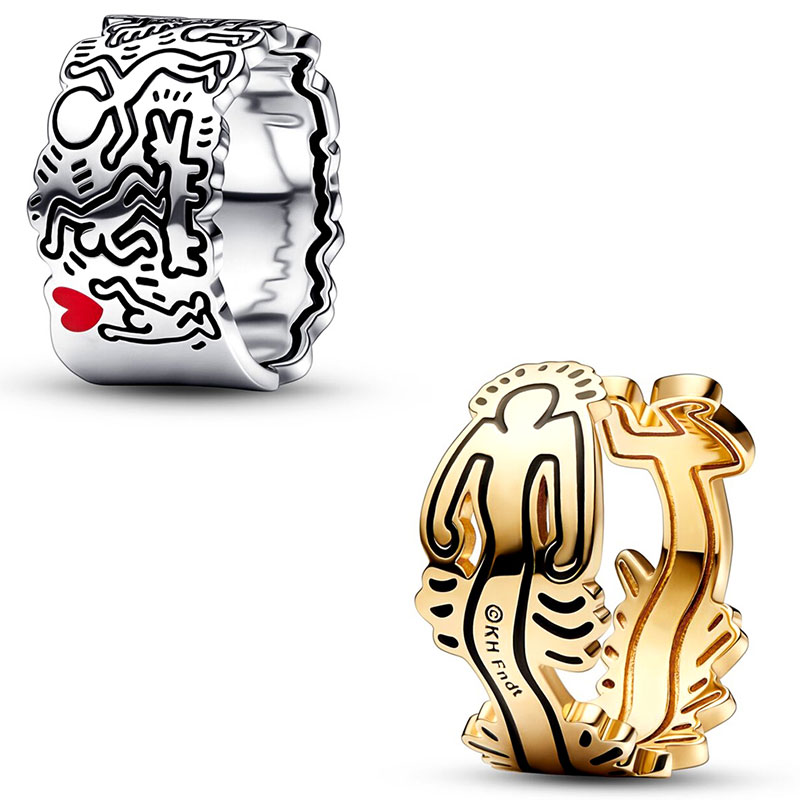 S925 Snake Pure Bank Popular Love Ring Is Suitable For DIY Fashion Jewelry Accessories