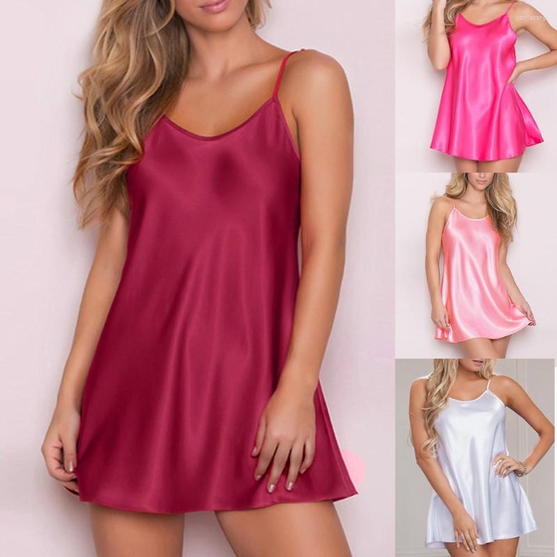 Women' Sleepwear 2023 Sexy Lingerie Dress For Women Silk Nightgowns Satin Sleeveless Nightdress Backless Nightshirt Pijama Mujer, Hot pink
Women' Sleepwear 2023 Sexy Lingerie Dress For Women Silk Nightgowns Satin Sleeveless Nightdress Backless Nightshirt Pijama Mujer, Hot pink