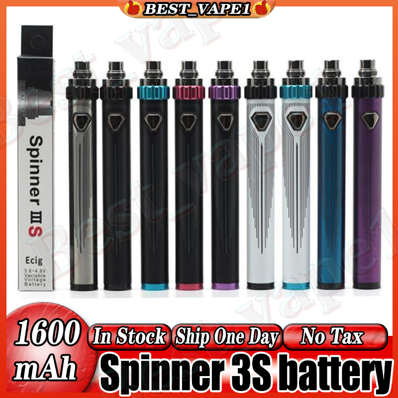Vision Spinner 3 3S III IIIS Battery Mod 1600mAh 510 Thread CVT TOP Twist Adjustable Voltage ESMA-T Vape pen 100% Original
Vision Spinner 3 3S III IIIS Battery Mod 1600mAh 510 Thread CVT TOP Twist Adjustable Voltage ESMA-T Vape pen 100% Original