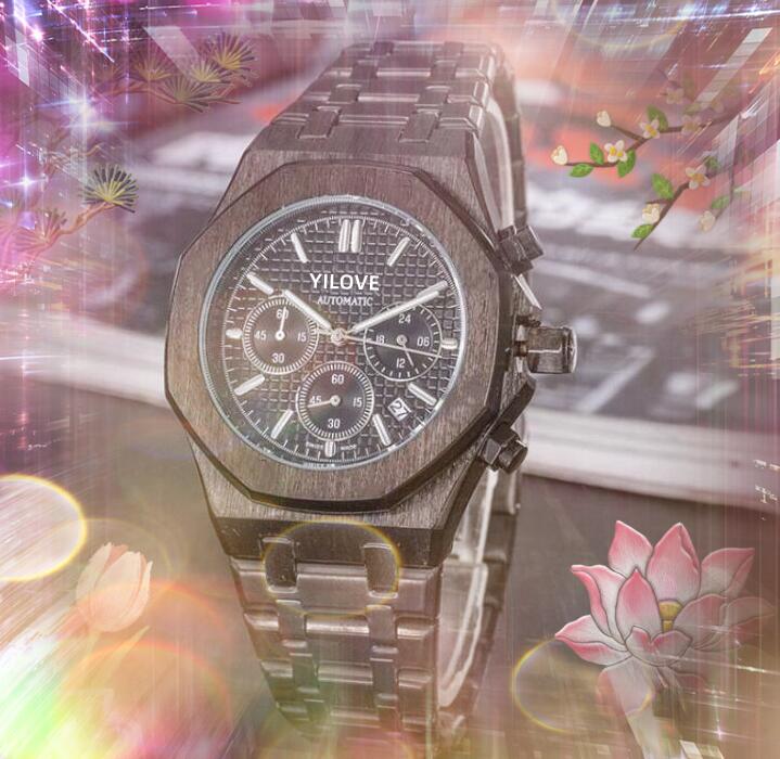 Hottest fashion mens quartz watch stopwatch 42mm big dial designer Sapphire Cystal full functional stainless steel belt waterproof Wristwatches Reloj De Hombre, As pic
Hottest fashion mens quartz watch stopwatch 42mm big dial designer Sapphire Cystal full functional stainless steel belt waterproof Wristwatches Reloj De Hombre, As pic