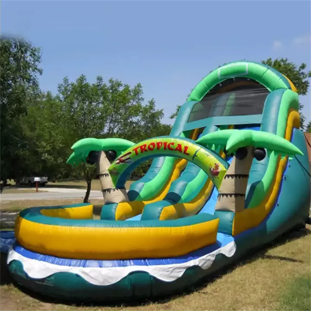 Outdoor Games Customized Adult/Kids Jumping Castles Commercial Bounce House Inflatable Water Slide with Palm Tree style
Outdoor Games Customized Adult/Kids Jumping Castles Commercial Bounce House Inflatable Water Slide with Palm Tree style