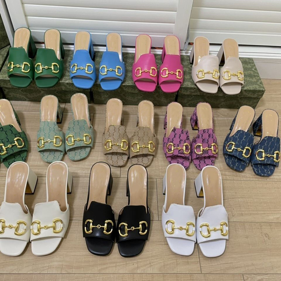Luxury brand slippers summer all-match thick heel fashion sandals for women Retro embroidery double G designer casual high heels for women
Luxury brand slippers summer all-match thick heel fashion sandals for women Retro embroidery double G designer casual high heels for women
