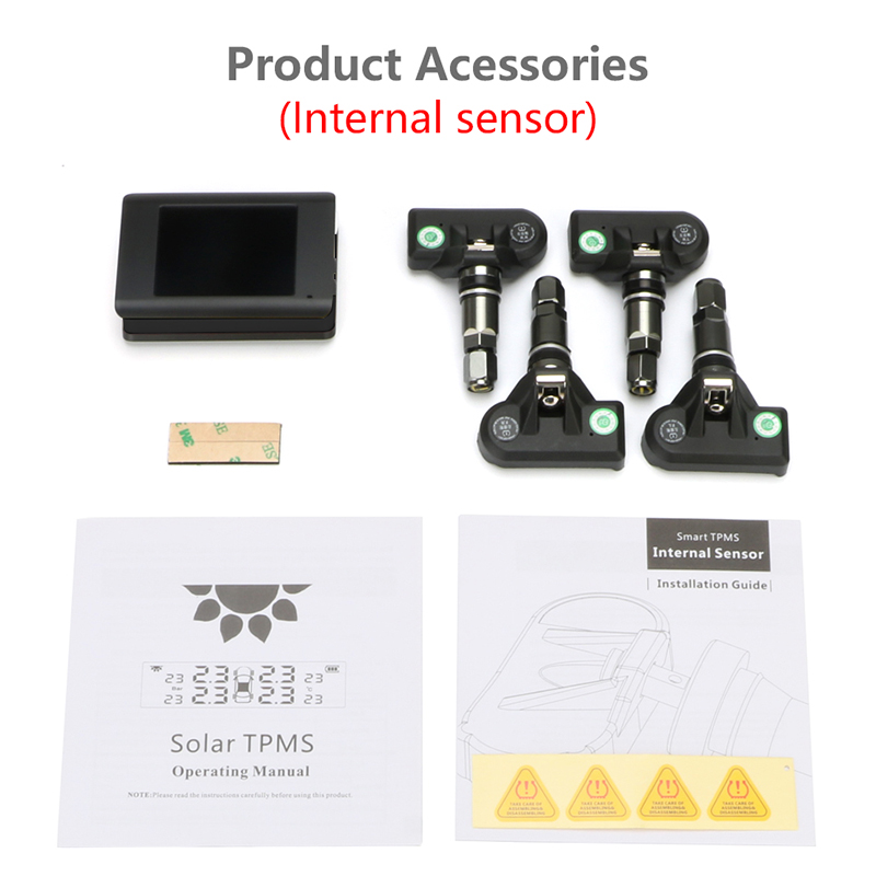 TPMS Auto Wireless Car Tire Intelligent Solar Power Sensor pressure accessories programming tool android headrest monitor gages