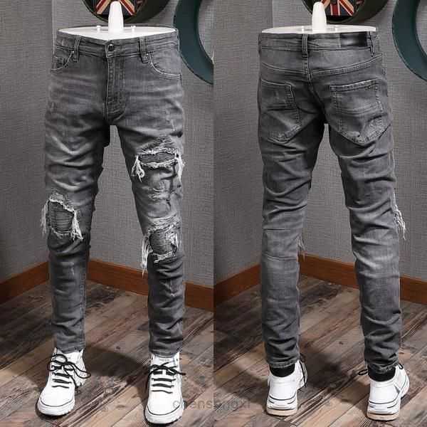 Mens Jeans Denim Embroidery Pants Fashion Holes Trouser Hip Hop Distressed Zipper Trousers for Male 11mu# ZVKE, Amr-8167
Mens Jeans Denim Embroidery Pants Fashion Holes Trouser Hip Hop Distressed Zipper Trousers for Male 11mu# ZVKE, Amr-8167