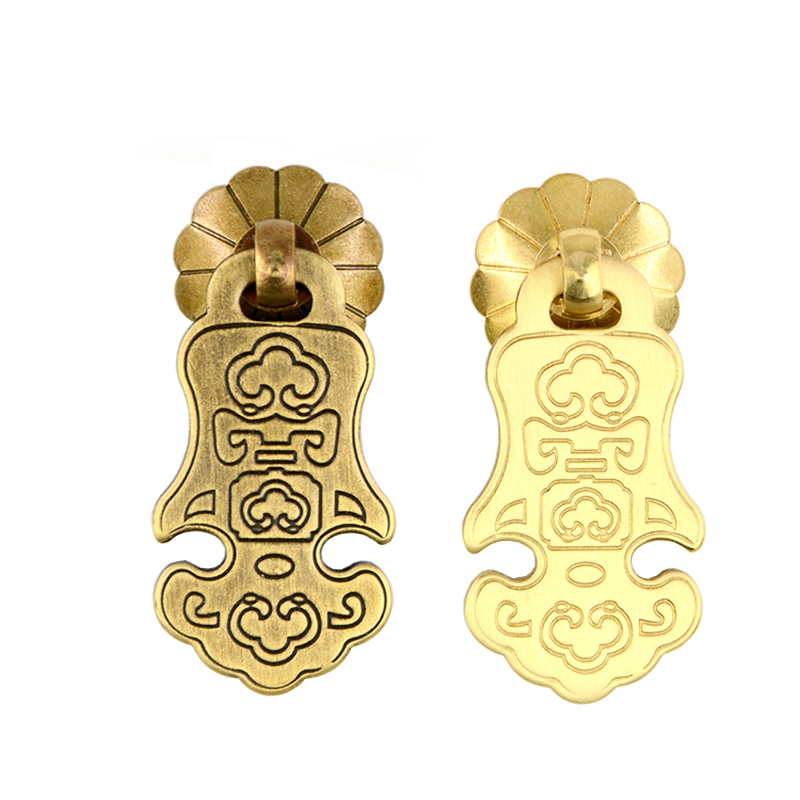 Chinese Antique Drawer Furniture Door Handles Hardware Classical Wardrobe Cabinet Shoe Knob Closet Cone Vintage Pull Ring