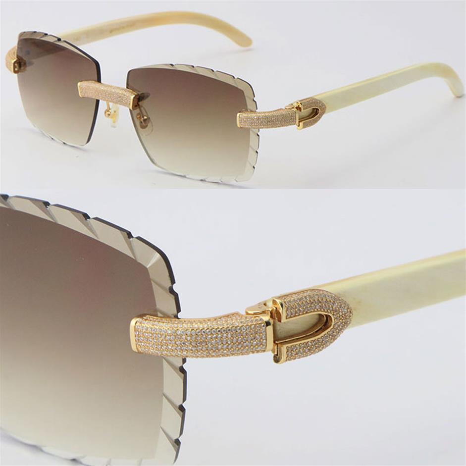 2022 New Metal Micro-paved Diamond Set Rimless Sunglasses Original White Genuine Natural Buffalo horn Sun glasses Male and Female 232f
2022 New Metal Micro-paved Diamond Set Rimless Sunglasses Original White Genuine Natural Buffalo horn Sun glasses Male and Female 232f