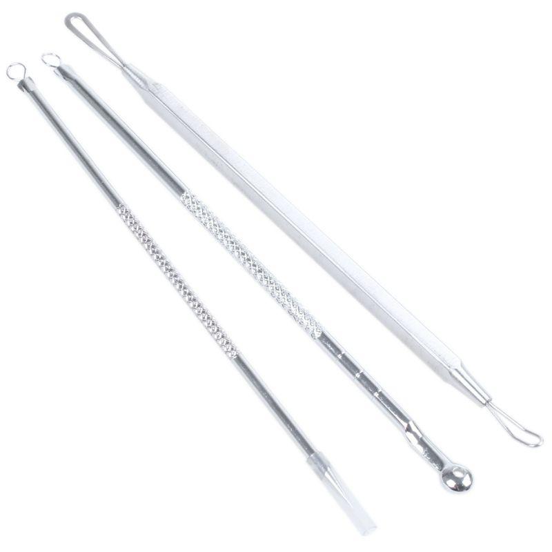 Makeup Brushes Stainless Steel Blackhead Pickel Spot Extractor Remover Tool Kit 3Pcs SetMakeup
Makeup Brushes Stainless Steel Blackhead Pickel Spot Extractor Remover Tool Kit 3Pcs SetMakeup