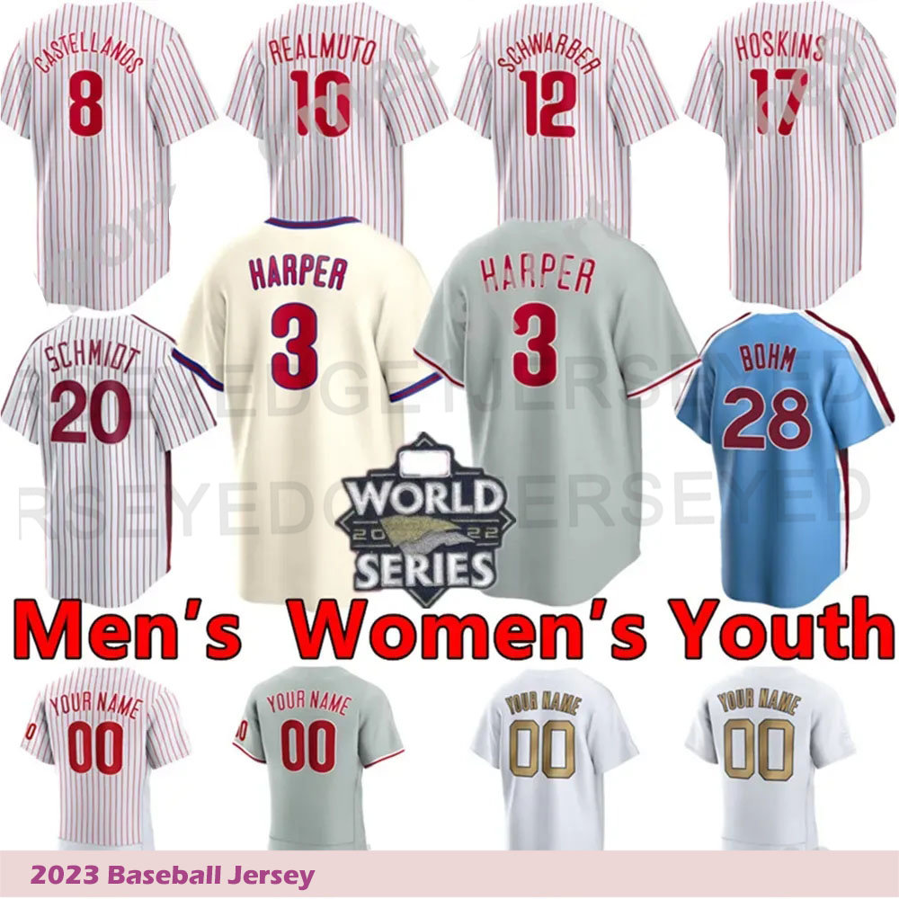 3 Bryce Harpe 2023 Custom Jersey 28 Alec Bohm 10 JT Realmuto 7 Trea Turner 23 Kody Clemens 2 Josh Harrison Jake Cave 12 Kyle Schwarber 17 Rhys Hoskins Baseball Jerseys, Beige
3 Bryce Harpe 2023 Custom Jersey 28 Alec Bohm 10 JT Realmuto 7 Trea Turner 23 Kody Clemens 2 Josh Harrison Jake Cave 12 Kyle Schwarber 17 Rhys Hoskins Baseball Jerseys, Beige