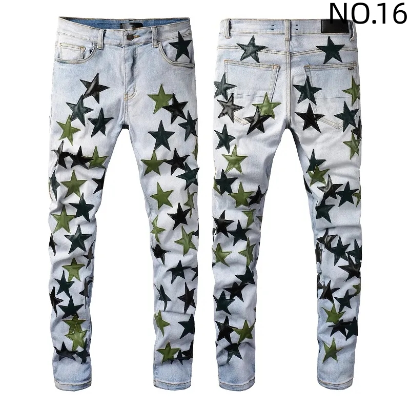 Jeans Men's Fashion Distressed Ripped Skinny Mens Motorcycle Moto Long Off Cotton Slim Feet High Street Denim Light Blue Paste Cloth Hole Size 40 Pants Hip Hop Men TR51, No.16
Jeans Men's Fashion Distressed Ripped Skinny Mens Motorcycle Moto Long Off Cotton Slim Feet High Street Denim Light Blue Paste Cloth Hole Size 40 Pants Hip Hop Men TR51, No.16