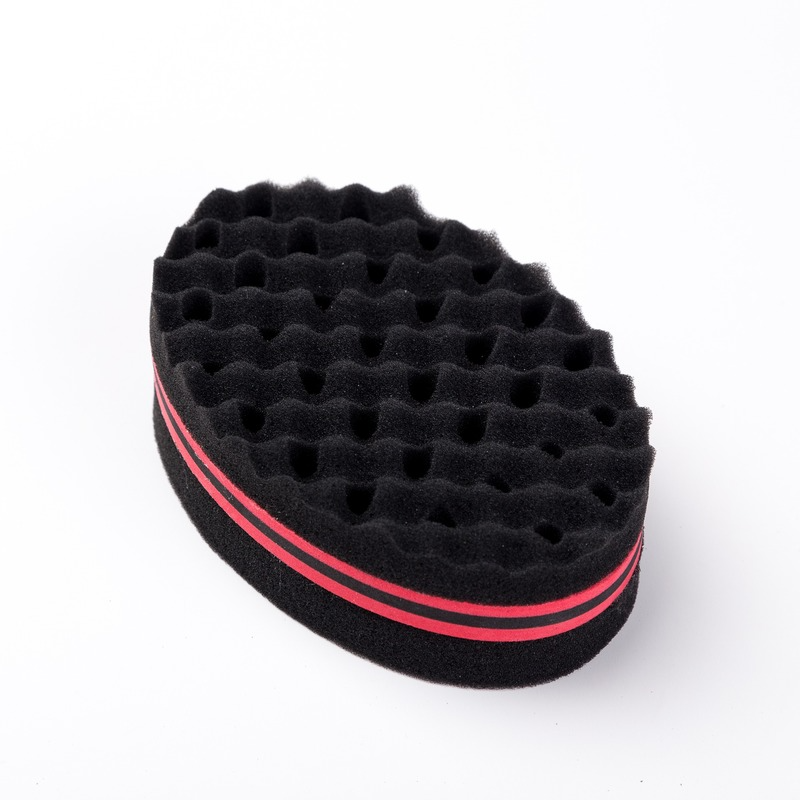 Double Sides Twist Hair Brush Sponge For Natural Hair Curl Afro Coil Wave Dreads Sponge Brush