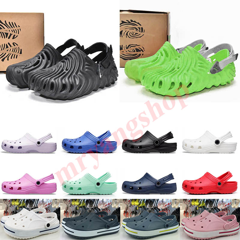 

2023 crocs charms sandals salehe bembury croc sandal pollex clog crocodile buckle designer slippers Black Sasquatch slides women mens clogs casual shoes loafers, 3 36-40