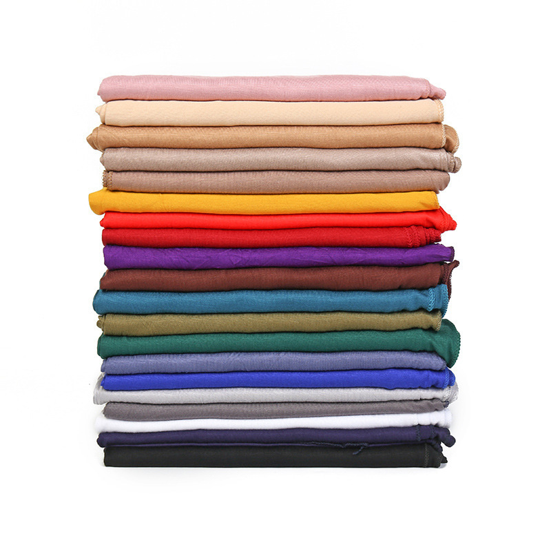 Scarves Fashion Modal Cotton Jersey Hijab Scarf Long Muslim Shawl Plain Soft Turban Tie Head Wraps For Women Africa Headband 170x60cm 230306