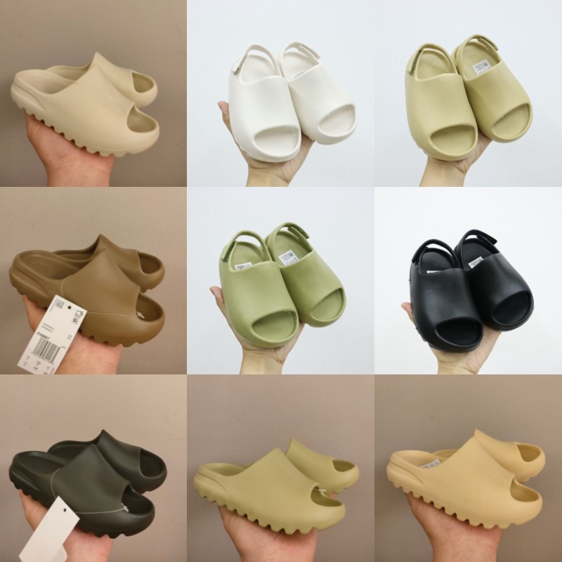 kids EVA foam runner slippers baby shoe boys girls designer antiskid sneakers kid tainers Slides Toddlers Infants Childrens Desert shoes Bone Resin Sandals