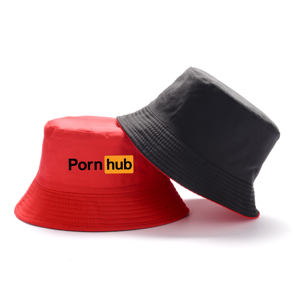 Wide Brim Hats Bucket Hats PornHub Bob Bucket Hats Men Women Cotton Outdoor Reversible Caps Fisherman Hat Girl Boy Chapeau Panama Bob Hat 230306