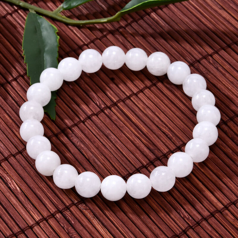 Charm Bracelets Reiki Healing 8mm Beads Bracelet White Healing Balance Beads Reiki Buddha Prayer Bracelet For Women Men 230306