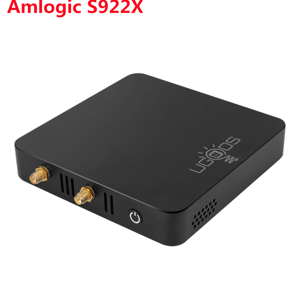 Ship From france UGOOS AM6B PLUS TV Box 4GB 32GB Amlogic S922X-J 2.2GHz Smart Android 9.0 5G mimo WiFi BT 4K HD