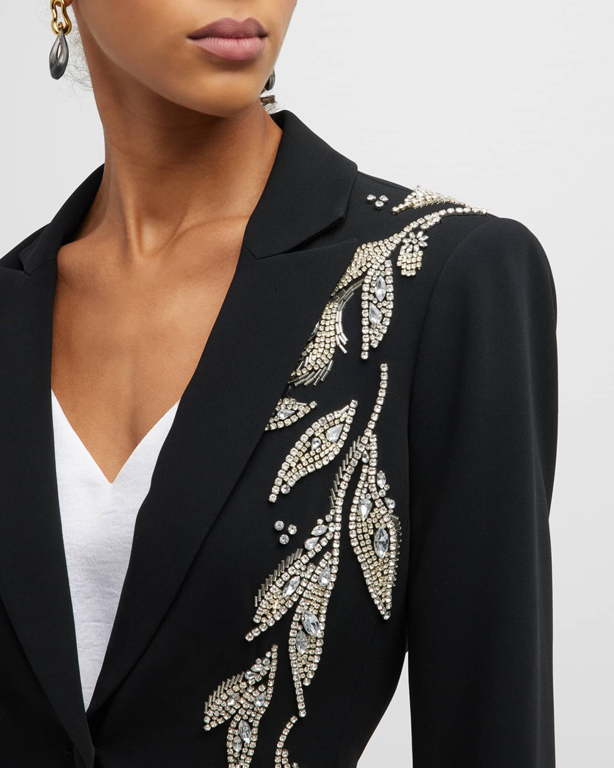 Designer Fashion Runway Suit Set Women's Slim Fit Single Button Jacket Slim Fit Only Coat