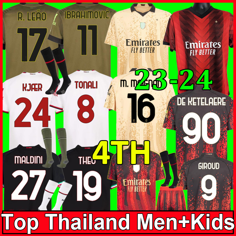 22 23 4TH soccer jerseys GIROUD TOMORI IBRAHIMOVIC football shirt 2022 2023 TONALI BENNACER REBIC Camiseta de futbol ROMAGNOLI AC miLANS LEAO men and kids sets, 23-24 home
22 23 4TH soccer jerseys GIROUD TOMORI IBRAHIMOVIC football shirt 2022 2023 TONALI BENNACER REBIC Camiseta de futbol ROMAGNOLI AC miLANS LEAO men and kids sets, 23-24 home