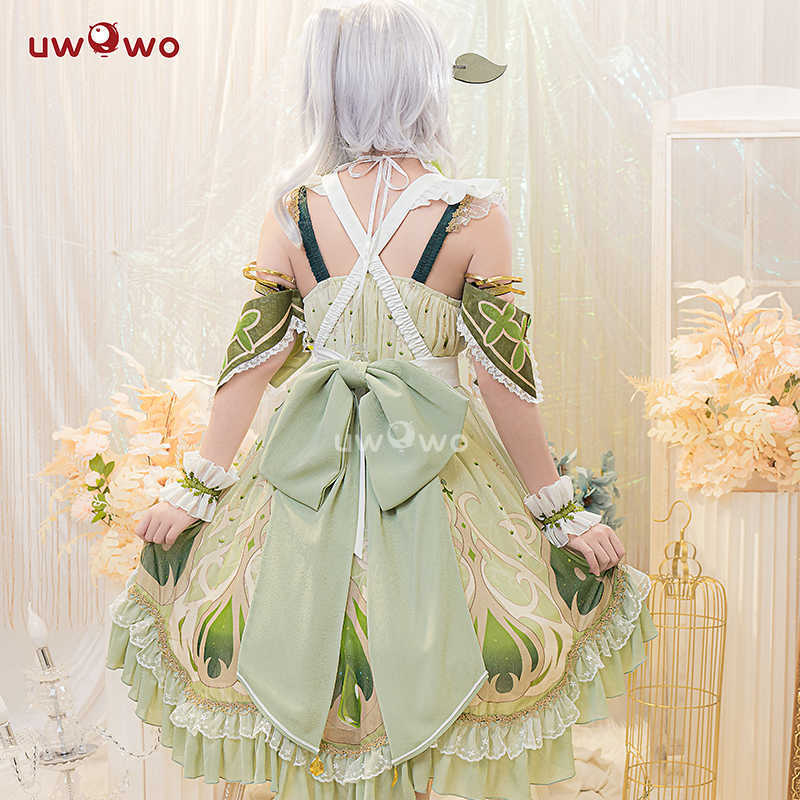Anime Costumes UWOWO Game Genshin Impact Fanart Cosplay Nahida Maid Ver Cosplay Come Maid Dress Nahida Cosplay Outfits Z0301