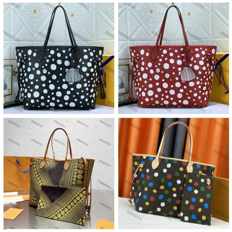 Totes 23SS YK Never Shopping Bag Designer Polka Dots MM Tote Women Yayoi Kusama Composite Bag With zipped pouch Leather Shoulder bags U Ogqs, 01
Totes 23SS YK Never Shopping Bag Designer Polka Dots MM Tote Women Yayoi Kusama Composite Bag With zipped pouch Leather Shoulder bags U Ogqs, 01