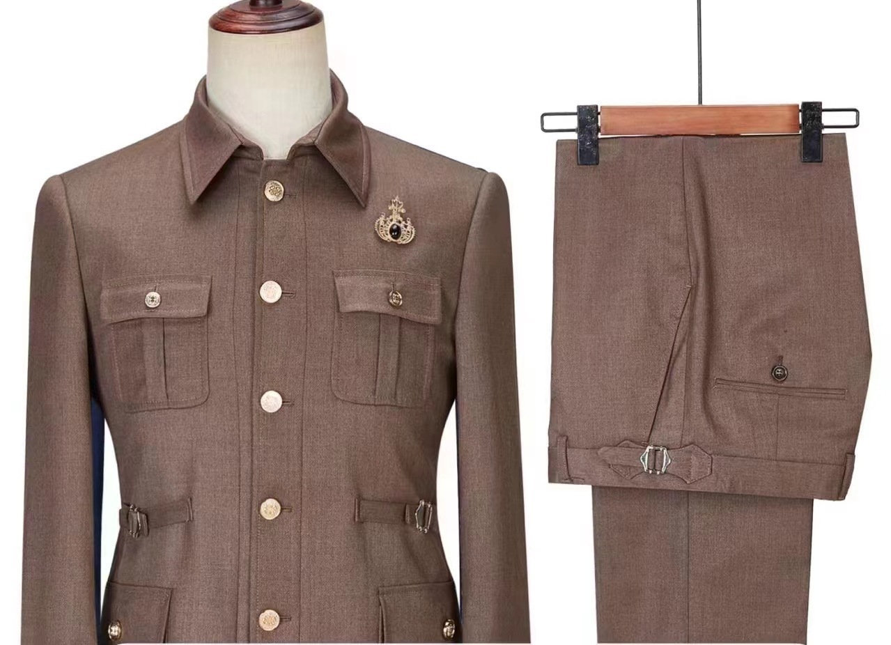 Cenne Des Graoom Coffee Safari Men's Suits Tailor-Made Blazers Pants Normal Business Causal Party Singer Groom Wedding PromV82-3 211231, Dark green
Cenne Des Graoom Coffee Safari Men's Suits Tailor-Made Blazers Pants Normal Business Causal Party Singer Groom Wedding PromV82-3 211231, Dark green