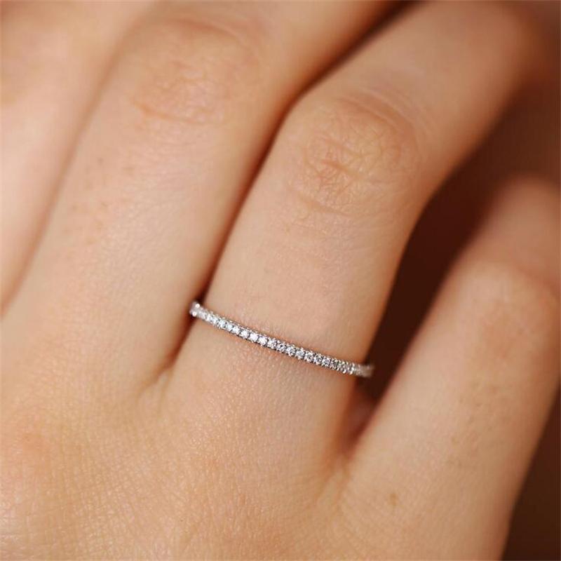 Wedding Rings Minimalist Thin Love Cute Engagement For Women Micro Pave CZ Crystal Sliver Color Fashion Jewelry All SizeWedding
Wedding Rings Minimalist Thin Love Cute Engagement For Women Micro Pave CZ Crystal Sliver Color Fashion Jewelry All SizeWedding