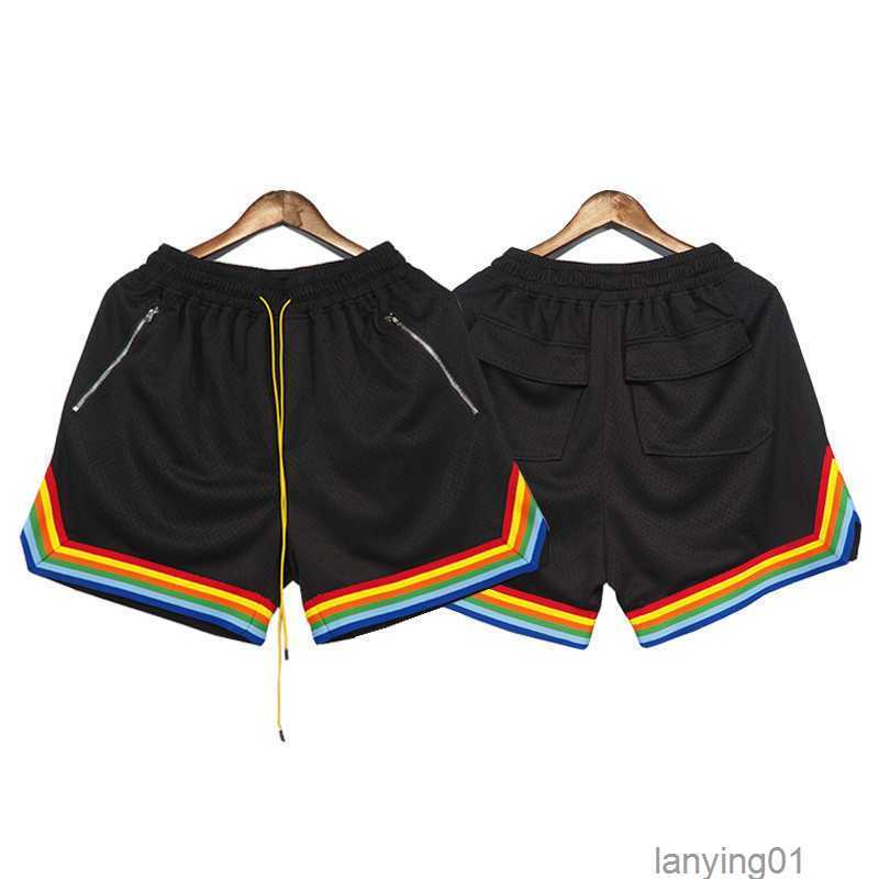Men Shorts Rhude Court in Black Nylon Mesh Drawstring Zipper2 Back Flap Pockets Hulg Lrdb, Beige
Men Shorts Rhude Court in Black Nylon Mesh Drawstring Zipper2 Back Flap Pockets Hulg Lrdb, Beige
