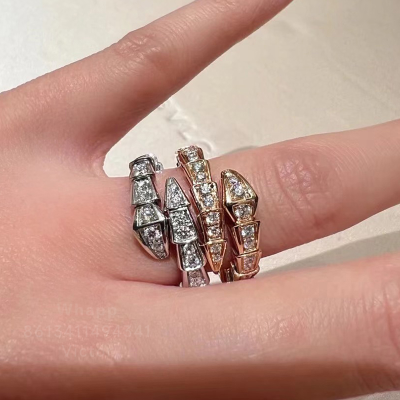 BUIGARI Serpentine series designer ring for woman diamond Gold plated 18K official reproductions classic style jewelry anniversary gift 027
BUIGARI Serpentine series designer ring for woman diamond Gold plated 18K official reproductions classic style jewelry anniversary gift 027