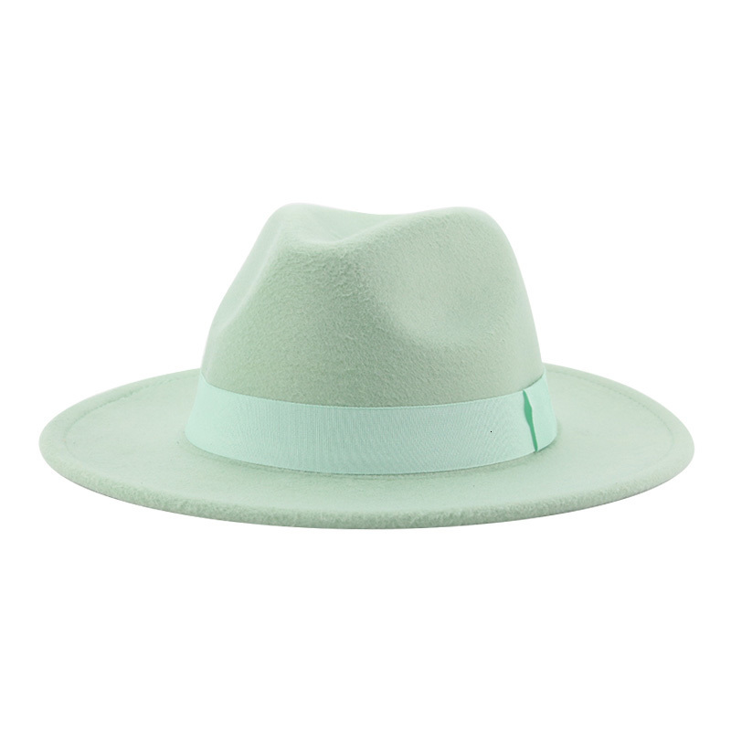 Wide Brim Hats Bucket Hats Women's Hat Men Fedora Hats Wide Brim Belt Ribbon Band Solid Classic Formal Dress Wedding Fedora Hats for Men Sombrero