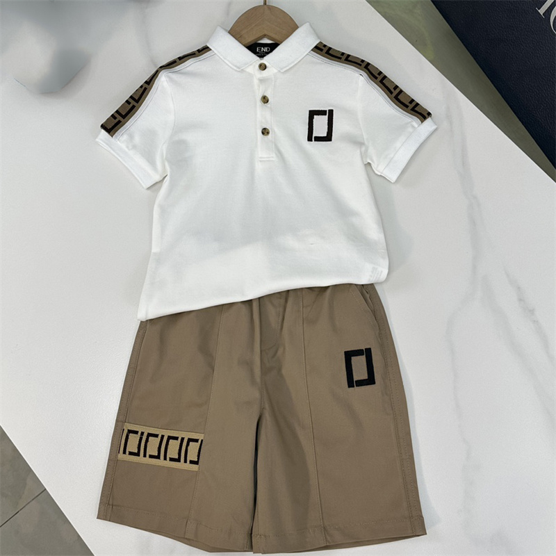 Fashion Kids Summer Polo Shirt Baby Kid Designer Clothes Suits Short Sleeve Sets Letter Clothing Suits Childrens Tee Shirts