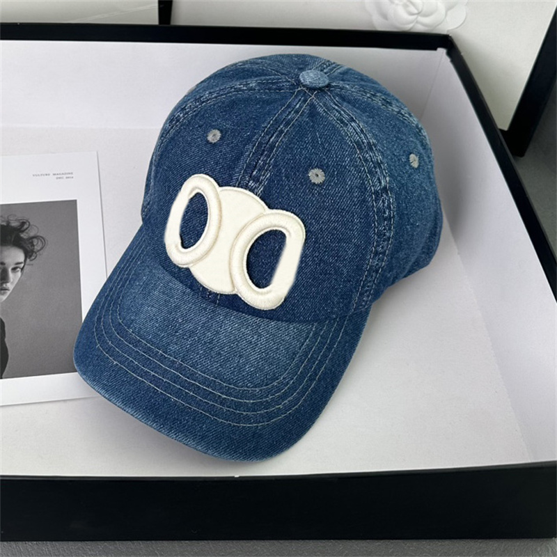 Blue Black Designer Baseball Cap Mens Cowboy Denim Caps Luxury Hat Womens Summer Sunhats Outdoor Sports Casquette Sun Hats Adjustable