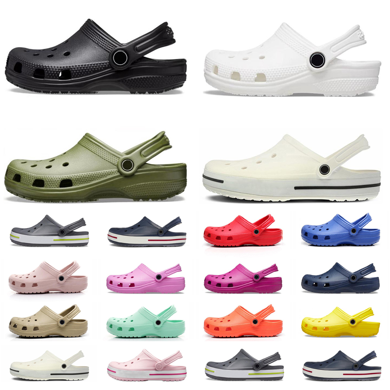Croc Clog Buckle designer Sandals slippers croos slides classic mens triple black white Khaki navy blue Waterproof Shoes Nursing Hospital womens slipper