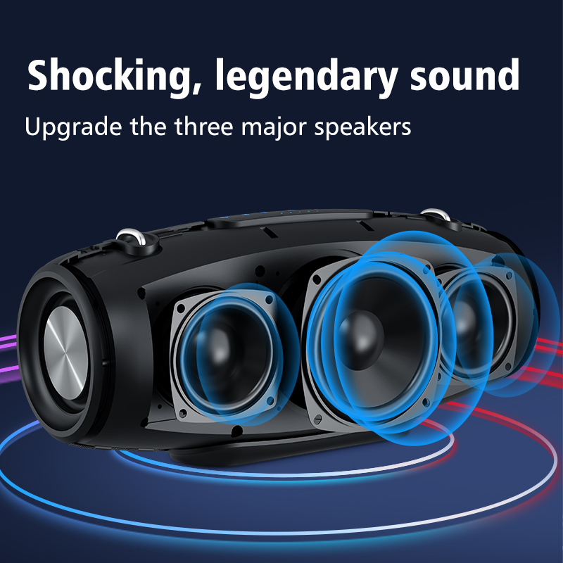 Zealot S67 Bluetooth Speaker 60W Output Power Bluetooth Speakers with Excellent Bass Performace Hifi speaker VS Charge 5