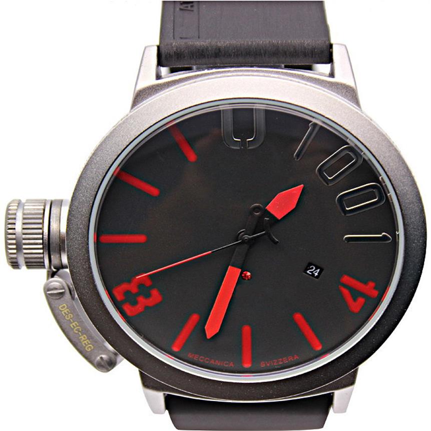 2019 Black Case Mens watch Sports Big Boat Silver Black Rubber Automatic Mechanical Left Hand U designer male watches wristwatches302K, 0 124
2019 Black Case Mens watch Sports Big Boat Silver Black Rubber Automatic Mechanical Left Hand U designer male watches wristwatches302K, 0 124