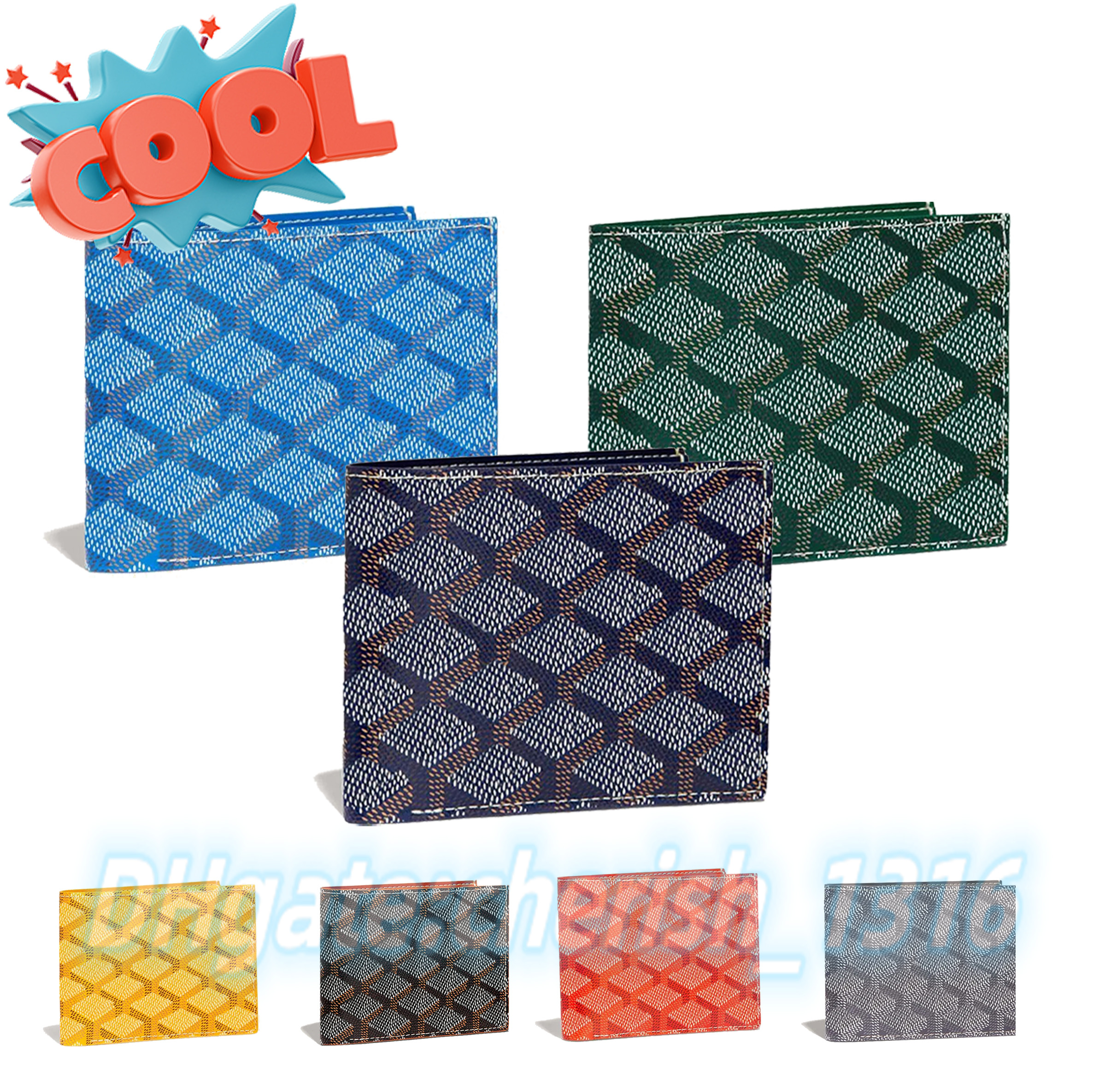 Top quality Purse Luxurys designer GY Men Women's Genuine Leather wallet fashion card holder goya Holders Coin wholesale Mini Wallets Key GIFT Pocket Interior Slot, Dark blue
Top quality Purse Luxurys designer GY Men Women's Genuine Leather wallet fashion card holder goya Holders Coin wholesale Mini Wallets Key GIFT Pocket Interior Slot, Dark blue
