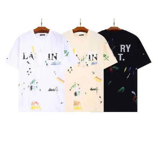 Men's T-shirts Gal Lavin Mens Designer t Shirt Casual Man Womens Tees Hand-painted Ink Splash Graffiti Letters Loose Short-sleeved Round Neck Clothes Comfort
Men's T-shirts Gal Lavin Mens Designer t Shirt Casual Man Womens Tees Hand-painted Ink Splash Graffiti Letters Loose Short-sleeved Round Neck Clothes Comfort