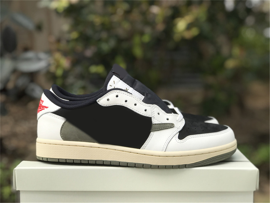 Phantom x Travis 1 Low Olive Shoes Reverse Mocha OG SP Fragment TS High Sail University Red Scott 1S Military Blue Cactus Jack Men Women Sneakers With Oriignal Box US4-13