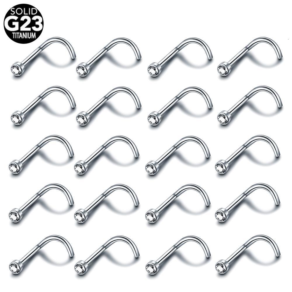 Ear Cuff 20Pcs Lot Implant Nose Stud Nostril Piercing Flat Crystal 20G 18G Screw Earring Pircing Nariz 6MM Body Jewelry 230306
Ear Cuff 20Pcs Lot Implant Nose Stud Nostril Piercing Flat Crystal 20G 18G Screw Earring Pircing Nariz 6MM Body Jewelry 230306