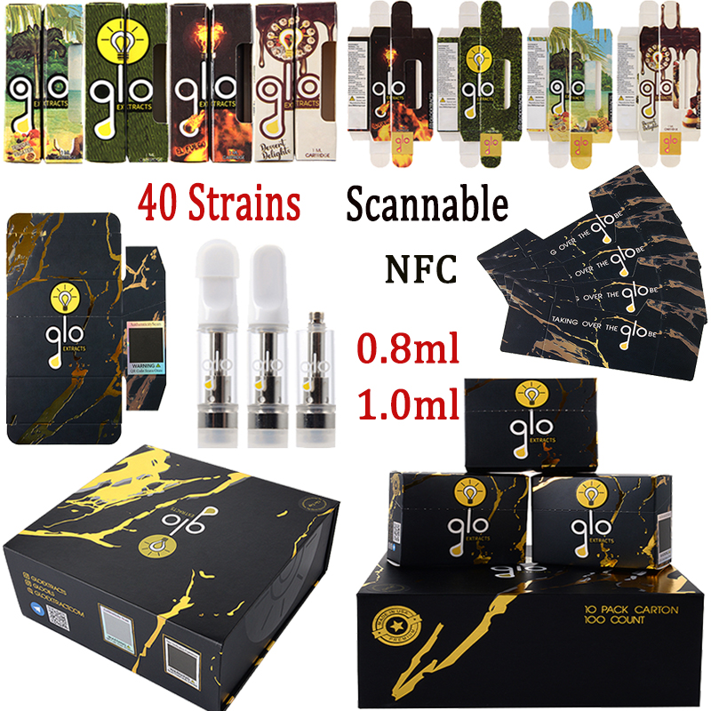 New Edition Scannable GLO Vape Cartridges Atomizers 0.8ml 1.0ml Empty Cartridge Packaging Glass Tank Thick Oil Cartridge 510 Thread Ceramic Carts Wax Vaporizers
New Edition Scannable GLO Vape Cartridges Atomizers 0.8ml 1.0ml Empty Cartridge Packaging Glass Tank Thick Oil Cartridge 510 Thread Ceramic Carts Wax Vaporizers