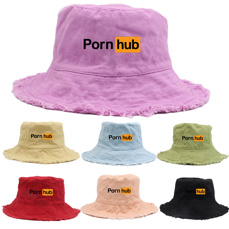 Wide Brim Hats Bucket Hats PornHub Bob Bucket Hats Men Women Cotton Outdoor Reversible Caps Fisherman Hat Girl Boy Chapeau Panama Bob Hat 230306