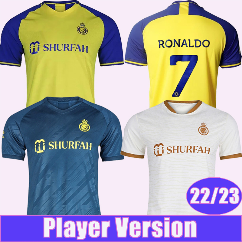 2223 Al Nassr FC Player Version Soccer Jerseys Mens RONALDO Home Yellow Version Away 3rd Shirt Short Sleeves Uniforms, Qy10811 22 23 home no patch
2223 Al Nassr FC Player Version Soccer Jerseys Mens RONALDO Home Yellow Version Away 3rd Shirt Short Sleeves Uniforms, Qy10811 22 23 home no patch