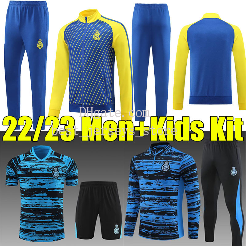 22/23 Ronaldo Soccer Sets/Tracksuits Al Nassr FC Training Suit Jogging Jackets CR7 Gonzalo Talisca Ghislain Konan Vincent Aboubakar men adult kids kit sets uniforms, Liyade shengli 22-23
22/23 Ronaldo Soccer Sets/Tracksuits Al Nassr FC Training Suit Jogging Jackets CR7 Gonzalo Talisca Ghislain Konan Vincent Aboubakar men adult kids kit sets uniforms, Liyade shengli 22-23
