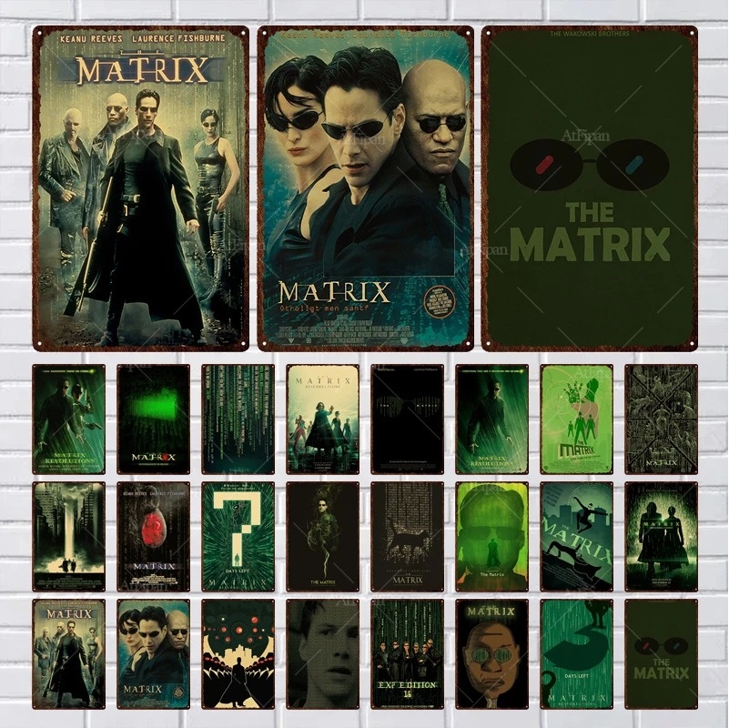 Matrix Film Metal Tin Sign Vintage Posters Plaque dreamland Movie poster Tin Sign Home Decoration Plates For Living Room Door Club Garage Wall Decor Size 30X20CM w01
Matrix Film Metal Tin Sign Vintage Posters Plaque dreamland Movie poster Tin Sign Home Decoration Plates For Living Room Door Club Garage Wall Decor Size 30X20CM w01
