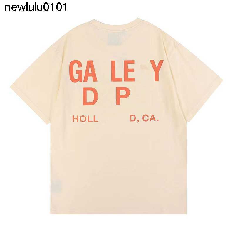 Designer Men's T-shirts Galleryes Summer Gallary Shirt Alphabet depts Printed Star Same Round Neck Short Sleeve T shirt for Men Women