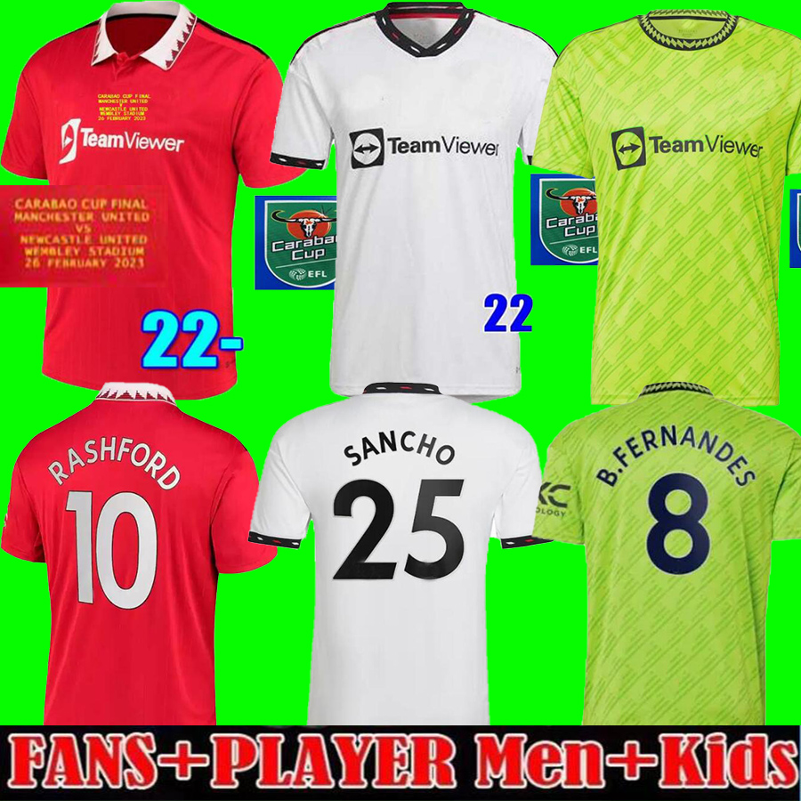 22 23 SANCHO soccer jerseys carabao cup final BRUNO FERNANDES RASHFORD MANS UTDs football shirt United 2022 2023 men kids kit Weghorst ERIKSEN CASEMIRO ANTONY, Away ca cup
22 23 SANCHO soccer jerseys carabao cup final BRUNO FERNANDES RASHFORD MANS UTDs football shirt United 2022 2023 men kids kit Weghorst ERIKSEN CASEMIRO ANTONY, Away ca cup